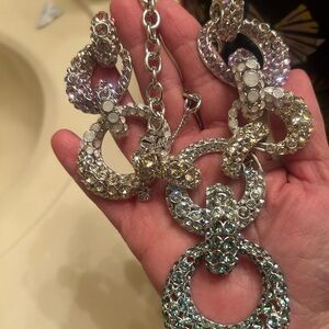 Swarovski Silver and Crystal Statement Necklace